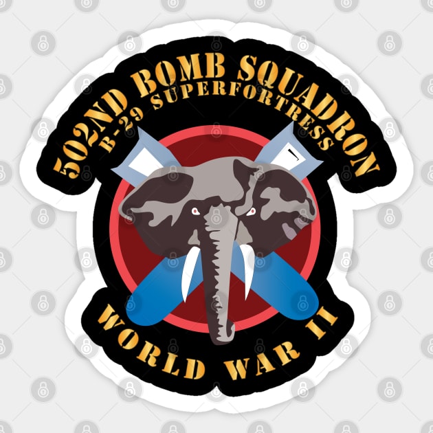 502nd Bomb Squadron - B-29 Superfortress - World War II X 300 Sticker by twix123844